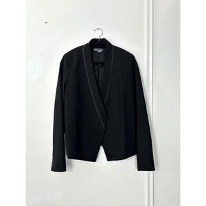 Vince 10 Tuxedo Blazer wool‎ blend Assymetrical Lapel Business single button